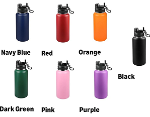 Colorful bottles for schools and teams